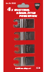 Multitool-Sägeblätter-Set, 4 Stück, passend zu Milwaukee &amp; Fein Multitoo