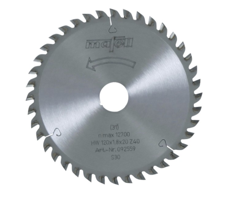 Sägeblatt HM 120 x 1.8 x 20 40Z/FZ/TR