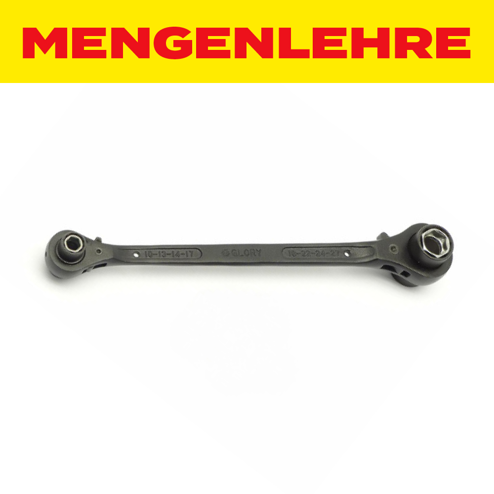 MENGENLEHRE Ringratschenschlüssel 8 in 1