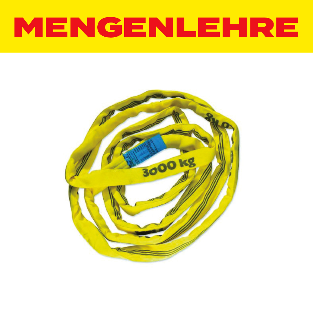 MENGENLEHRE Rundschlinge 3 Tonnen, 2000 mm