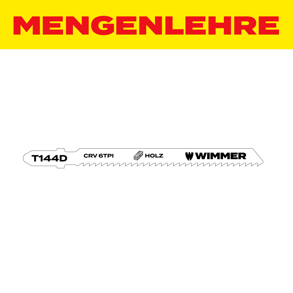 MENGENLEHRE Stichsägeblatt-Set T144D 5 tlg.