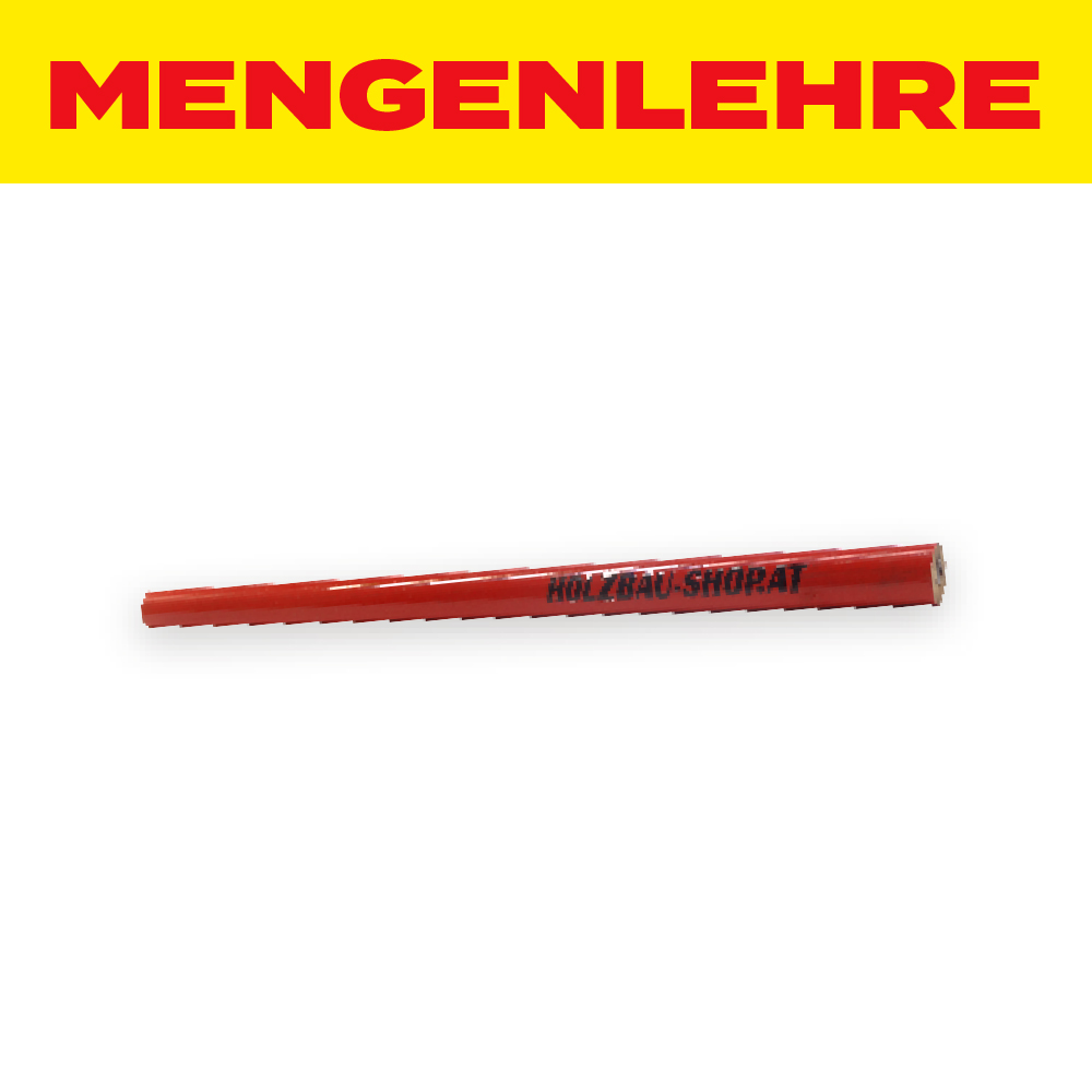 MENGENLEHRE Zimmermannsbleistift &quot;SPEZIAL&quot; 245 mm