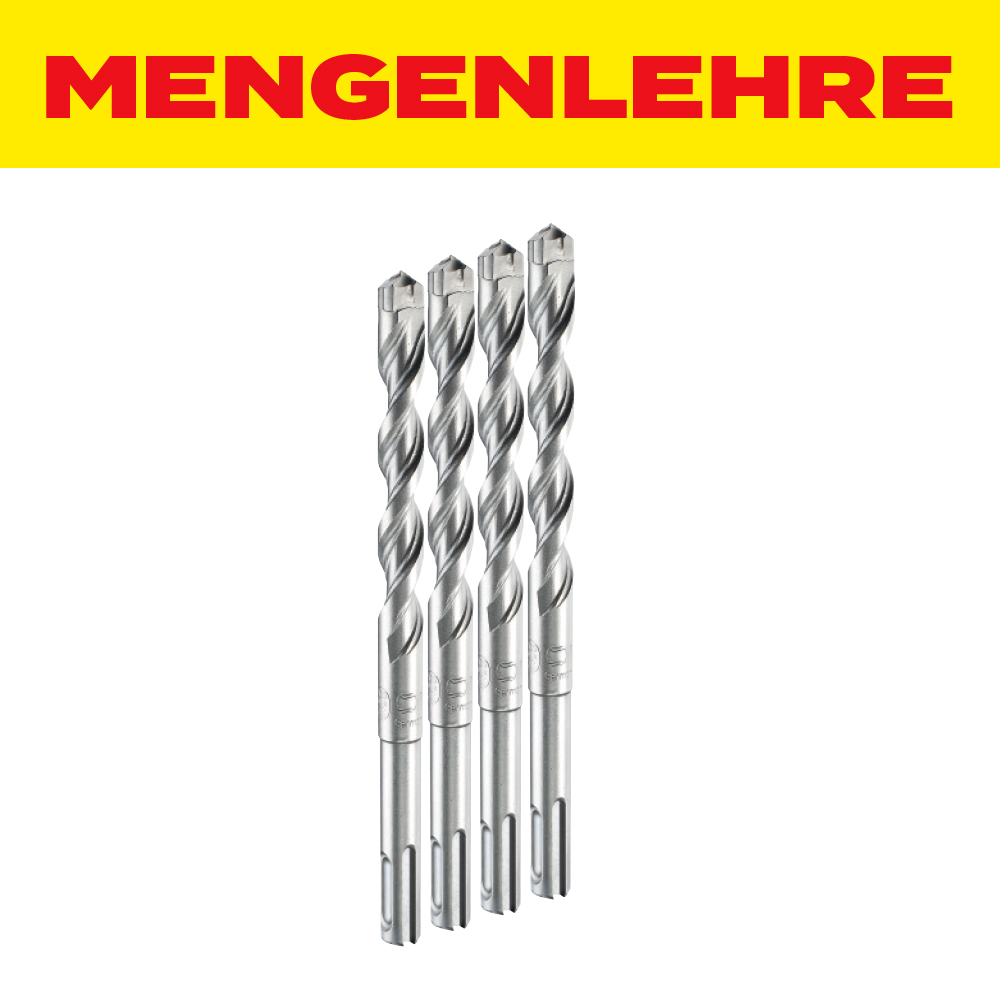 MENGENLEHRE Hammerbohrer SDS-Plus HM X4 Schneider 6,5 x 260 mm