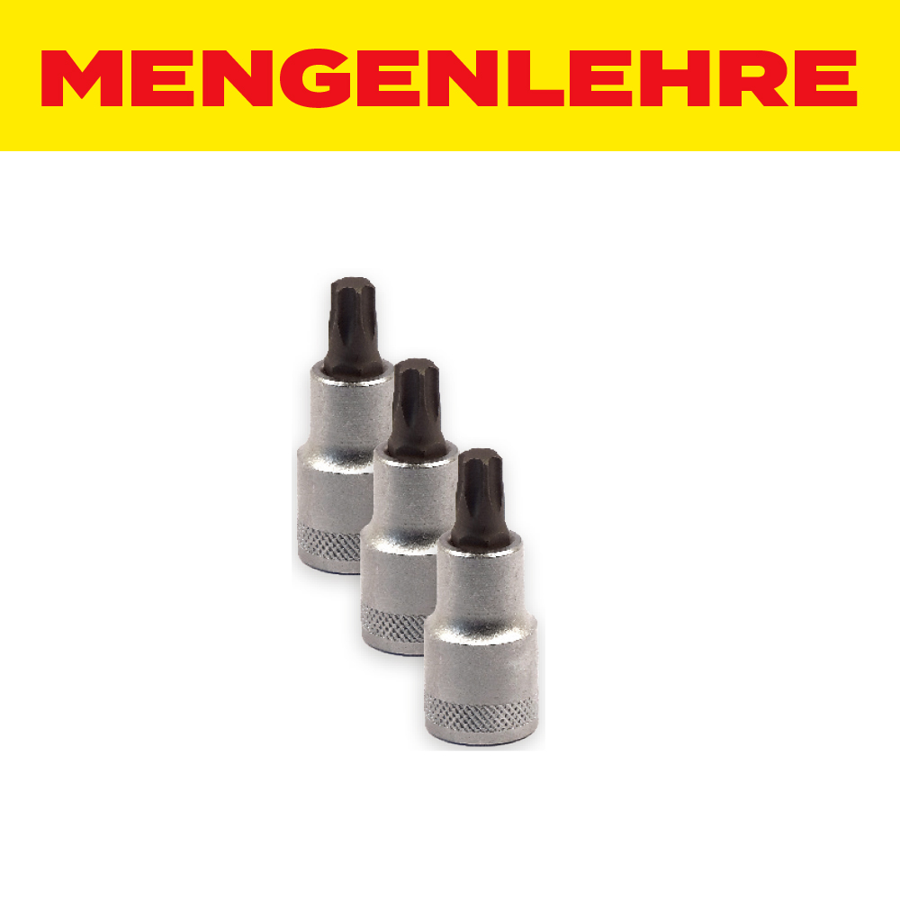 MENGENLEHRE Schlagschrauber Bitadapter 1/2" auf TX50