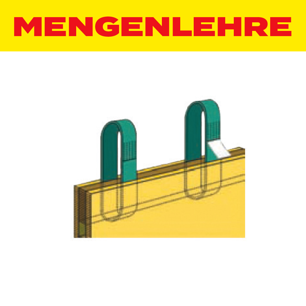 MENGENLEHRE Hebeschlaufen 500 kg, 500 mm