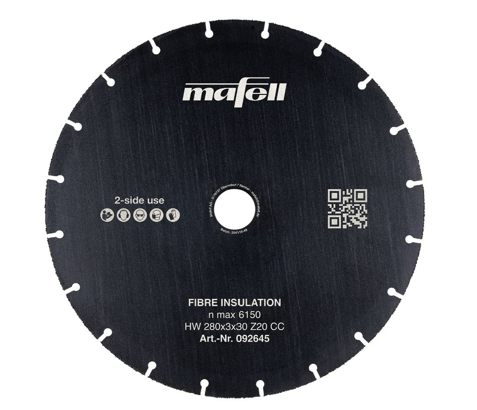 Mafell Sägeblatt KSB-FI 280 HW, 280 x 3 x 30 mm, Z20, CC, Fibre Insulation