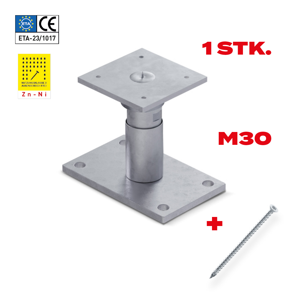 Schwerlaststützenfuß-Set VARIOMAX 1 M30