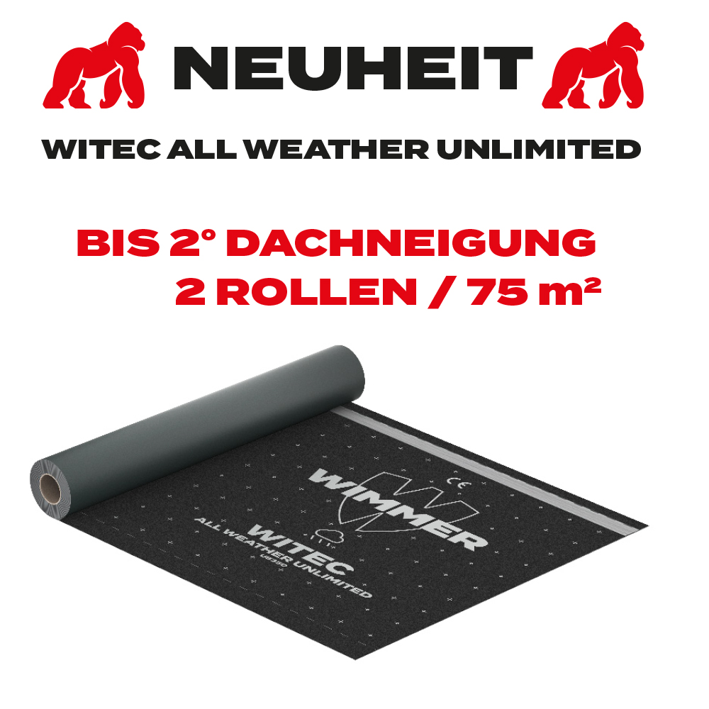 NEUHEIT WITEC ALL WEATHER UNLIMITED Unterdeckbahn 350 Gramm Dauerhaft UV-Beständig