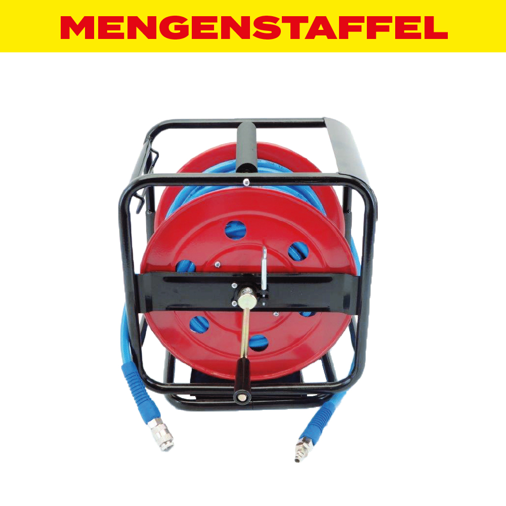 MENGENSTAFFEL Druckluft Schlauchtrommel "DREHBAR" 30 Meter