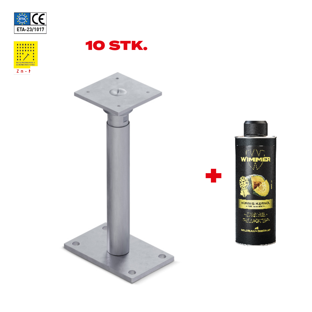 10 Stück VARIOMAX 2 Zink-Nickel + Kernöl