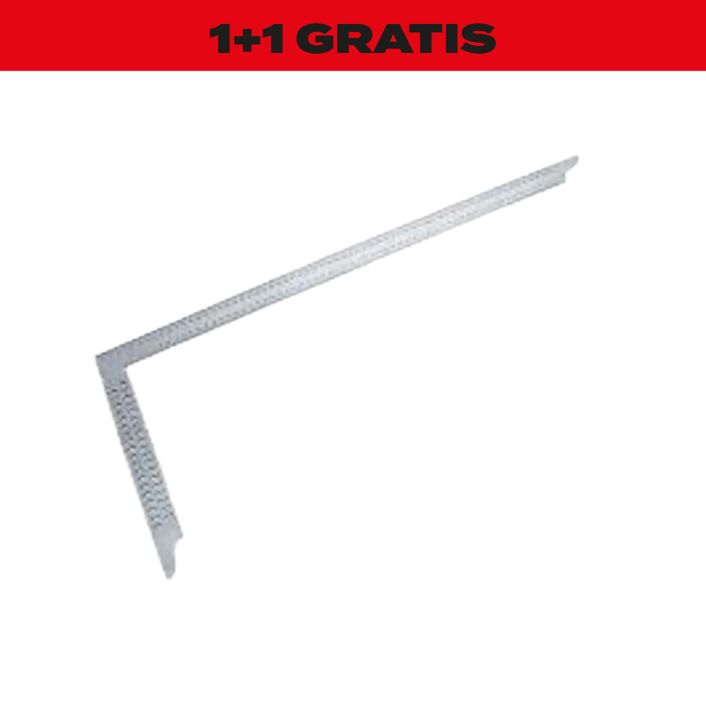 1+1 Gratis Zimmermannswinkel 700 mm gelocht