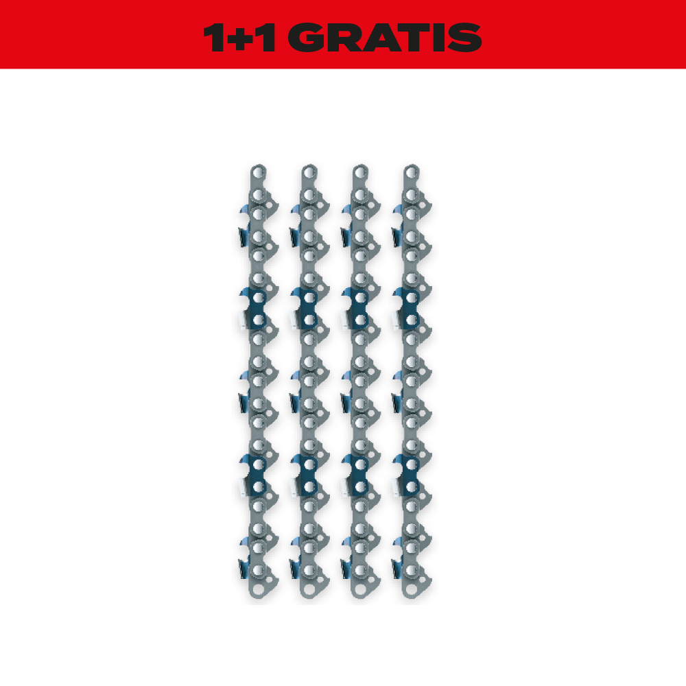 1+1 Gratis Sägekette 370 mm 0,325" 1,6 mm 62-teilig