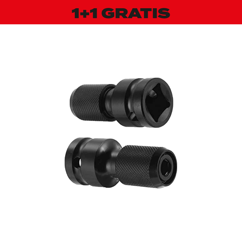 1+1 Gratis WIBIT Bithalter Bitadapter Autolock 1/2" - 1/4 " 50 mm