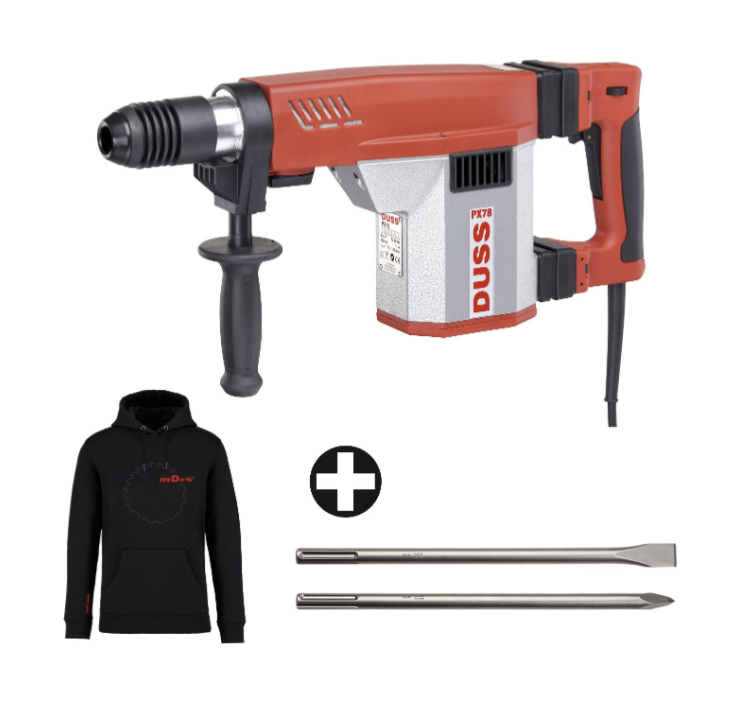 Duss Kombihammer PX78-Set SDS-MAX inkl. SMX4, FMX4, m·D=s² Set