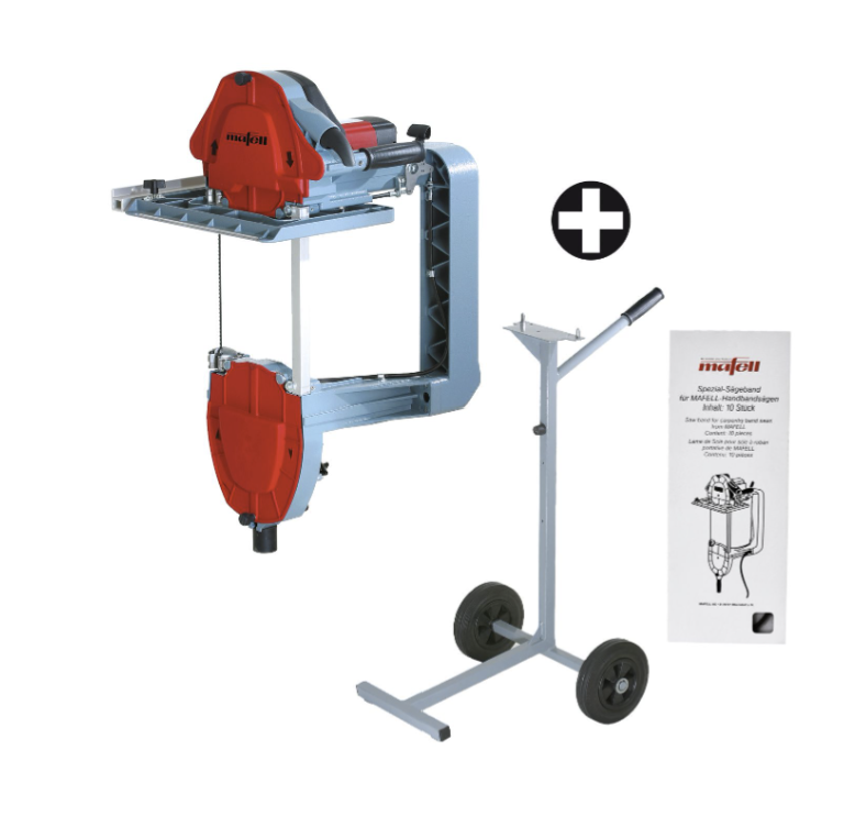 Mafell Z 5 Ec Handbandsäge + Transportwagen + 10Stk. Handbanssägeblätter