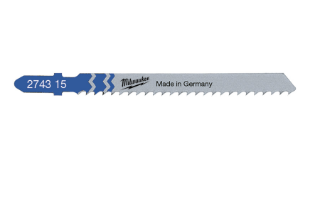 [4932274315] Milwaukee Stichsägeblatt Metall für Schnitte in Aluminium 75x 3 mm T127D, 5 Stück