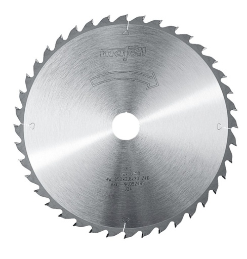 Sägeblatt-HM 250x2,8x30mm Z40, WZ zu Erika 85EC