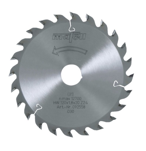[092558] Sägeblatt HM 120x1.8x20 24Z/WZ