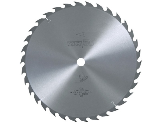 [092538] Sägeblatt-HM 450 x 2,5/4,5 x 30 mm, Z 34, WZ, für Feinschnitte in Holz