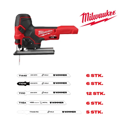 [124/25] BLACK METAL - Milwaukee Akku Stichsägen - Set