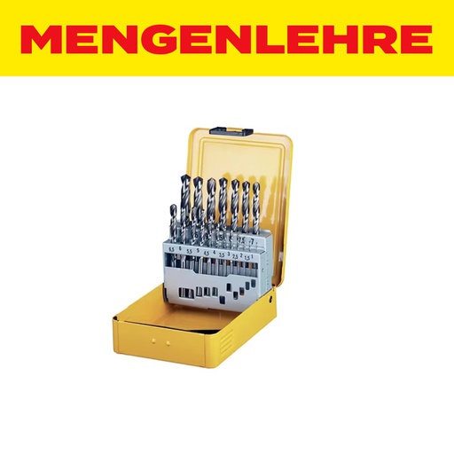 MENGENLEHRE Spiralborherkassette HSS, Ø 1 - 13 mm, 25-teilig