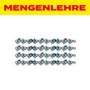 MENGENLEHRE Sägekette WIMMER 350 mm 3/8" / 1,3 mm 51 Tlg.