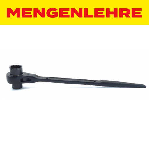 MENGENLEHRE Ringratschenschlüssel mit Knarre 19/24