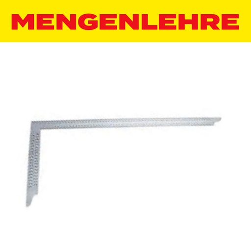 MENGENLEHRE Zimmermannswinkel 700 mm gelocht, Schenkel 35/35 mm, Edelstahl