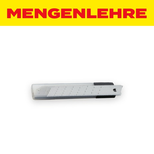 MENGENLEHRE Abbrechklingen 18 mm extra schwer für Profi Cutter