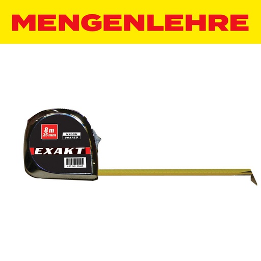 MENGENLEHRE Exakt Rollmeter 8 Meter / 25 mm