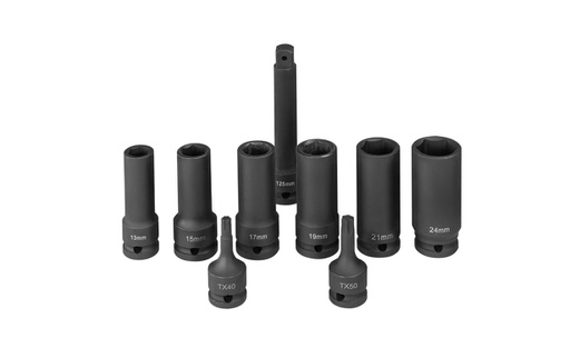 [095294] Mafell Kraft-Steckschlüssel-Set SR-ES 1/2" 9T