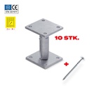 Stützenfuß-Set W1 Zink-Zickel