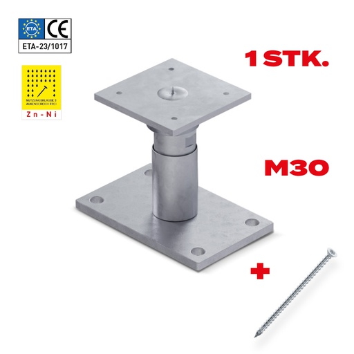 [19/26] Schwerlaststützenfuß-Set VARIOMAX 1 M30
