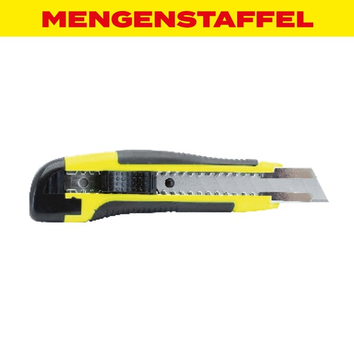 MENGENSTAFFEL Profi Cutter mit Gummigriff für Abbrechklingen