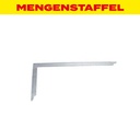 MENGENSTAFFEL Zimmermannswinkel 700 mm gelocht, Schenkel 35/35 mm, Edelstahl