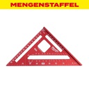 MENGENSTAFFEL Milwaukee Anschlagwinkeldreieck metrisch 180 mm