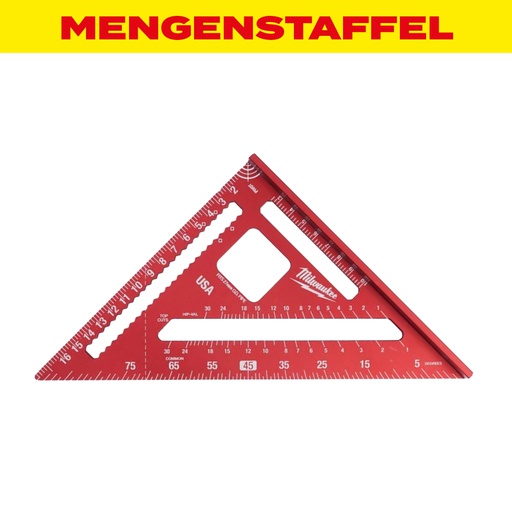 MENGENSTAFFEL Milwaukee Anschlagwinkeldreieck metrisch 180 mm