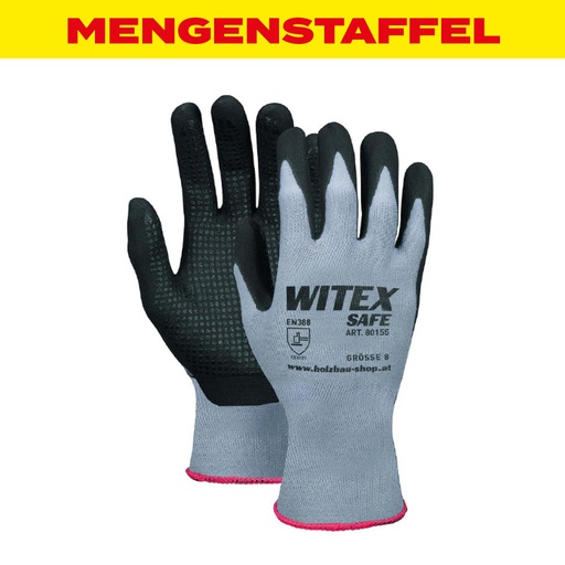 MENGENSTAFFEL Arbeitshandschuhe WITEX Safe Comfort Gr. 9