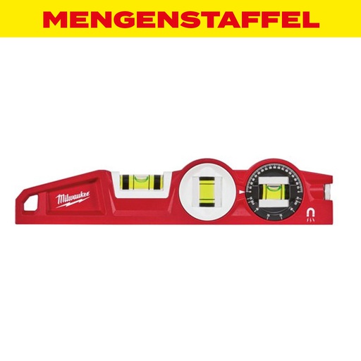 MENGENSTAFFEL Milwaukee Wasserwaage Torpedo 360° 250 mm magnetisch