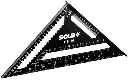 Sparrenwinkel SOLA RS 30 30 cm, schwarz, eloxiert