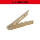1+1 Gratis Winkelschmiege aus Buchenholz