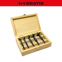 1+1 Gratis Forstnerbohrerkassette 5-teilig 15+35 mm
