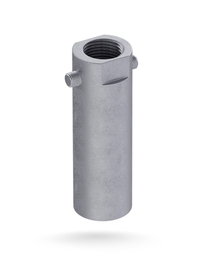 [GW1] Stützenfuß Gewindehülse Pfostenträger GW1 Zink-Nickel 110 mm M24 