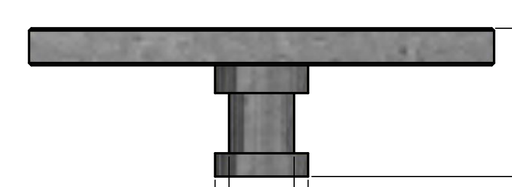 [OT1] Stützenfußoberteil Pfostenträger OT1 Zink-Nickel Platte 100 x 100 mm 